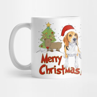 Merry Christmas Beagle Dog! Mug